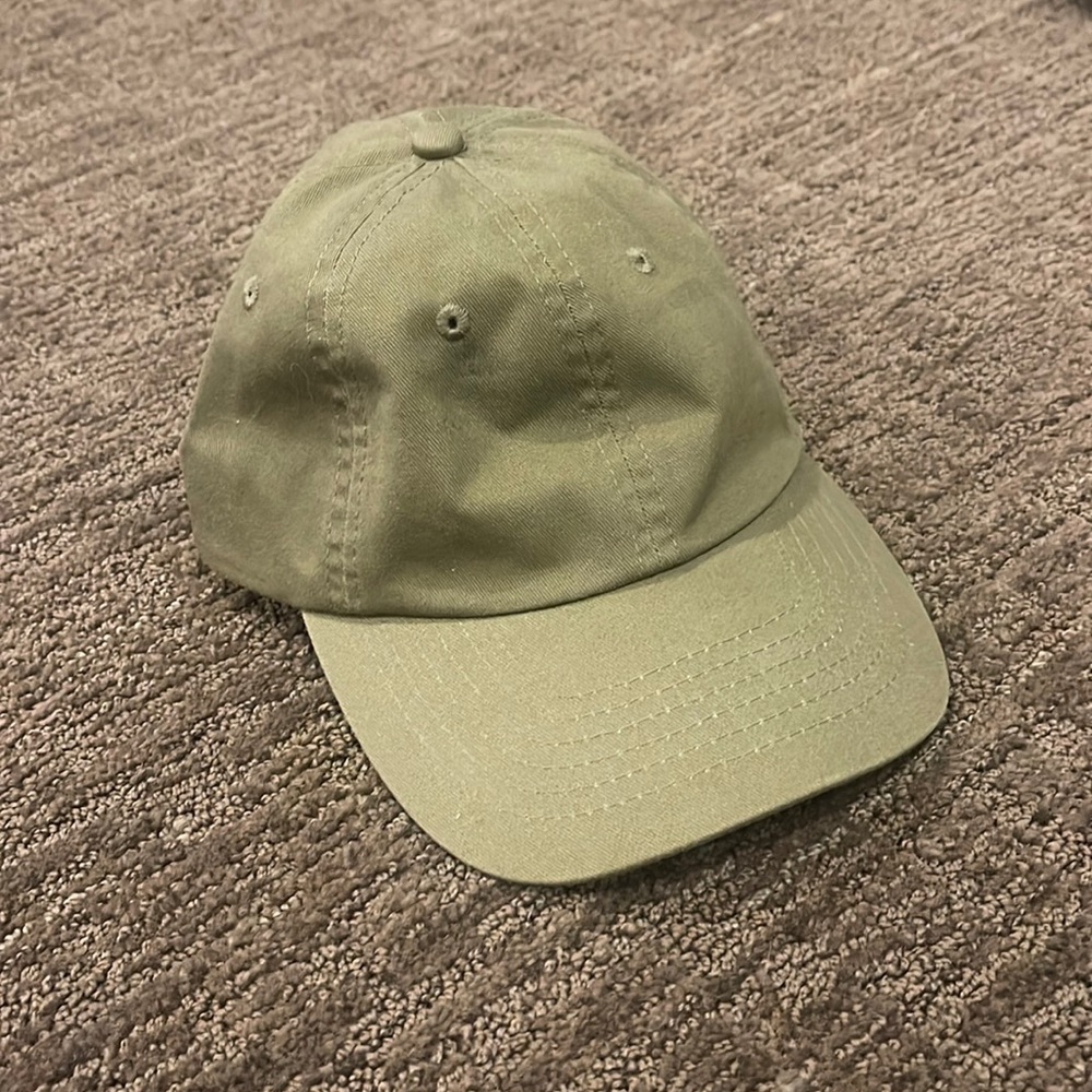 Army green hat adjustable back strap